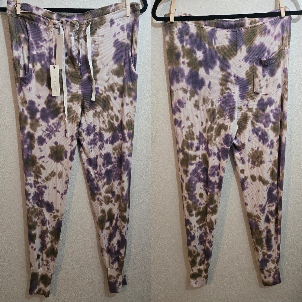 Olivaceous NWT Stretchy Tie Dye Sweatspants Small
